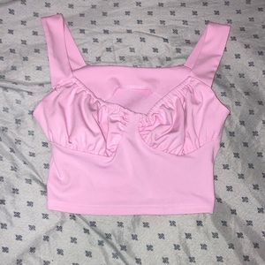 Pink crop top